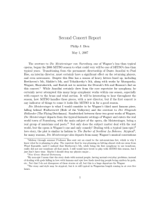 Second Concert Report Philip J. Ilten May 1, 2007