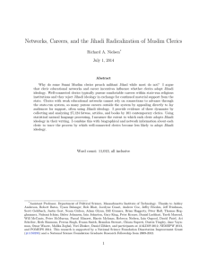 Networks, Careers, and the Jihadi Radicalization of Muslim Clerics