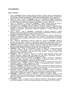 List of publications  Tachtsidis  I