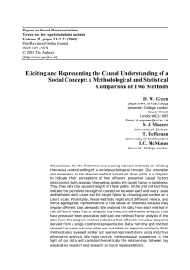 Papers on Social Representations Textes sur les représentations sociales