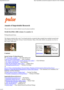 Annals of Improbable Research MARCH|APRIL 2008 (volume 14, number 2)