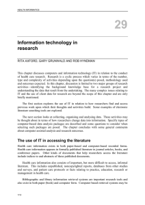 Information technology in research