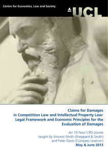 Claims for Damages in Competition Law and Intellectual Property Law: