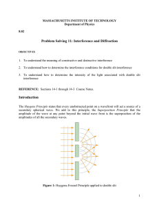 Problem Solving 11: Interference and Diffraction