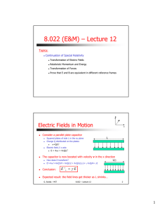 8.022 (E&amp;M) – Lecture 12