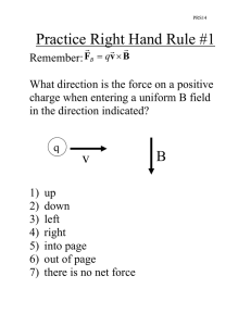 Practice Right Hand Rule #1