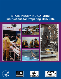 STATE INJURY INDICATORS: Instructions for Preparing 2005 Data Injury Prevention