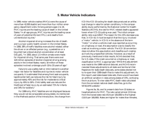 5. Motor Vehicle Indicators