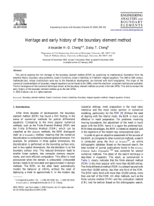 Heritage and early history of the boundary element method