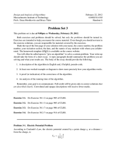Design and Analysis of Algorithms February 22,  2012 6.046J/18.410J