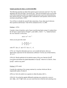 Sample questions for Quiz 1, 22.101 (Fall 2006)