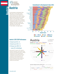 Austria Commitment to Development Index 2013