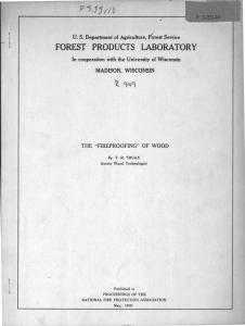 FOREST PRODUCTS LABORATOR Y