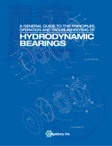 HYDRODYNAMIC BEARINGS A GENERAL GUIDE TO THE PRINCIPLES, OPERATION AND TROUBLESHOOTING OF