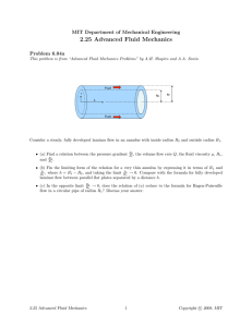 2.25  Advanced  Fluid  Mechanics Problem  6.04a This