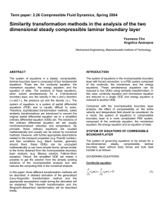 Similarity transformation methods in the analysis of the two