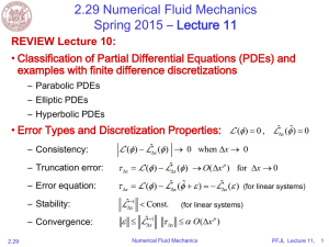 2.29 Numerical Fluid Mechanics Spring 2015 – L ecture 11