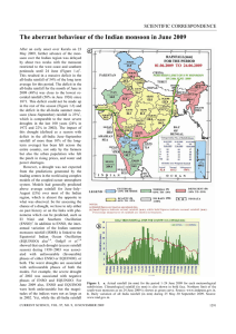 The aberrant behaviour of the Indian monsoon in June 2009