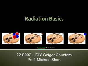 Radiation Basics 22. 02   DI   eiger Counters