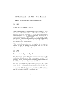 1.38 HW Solutions 2 - 8.01 MIT - Prof. Kowalski