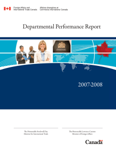 2007-2008 Departmental Performance Report