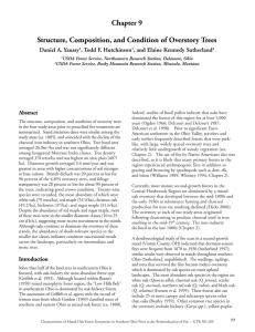 Chapter 9 Structure, Composition, and Condition of Overstory Trees Daniel A. Yaussy