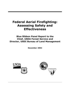 Federal Aerial Firefighting: Assessing Safety and Effectiveness
