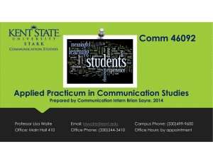 Comm 46092 Applied Practicum in Communication Studies !