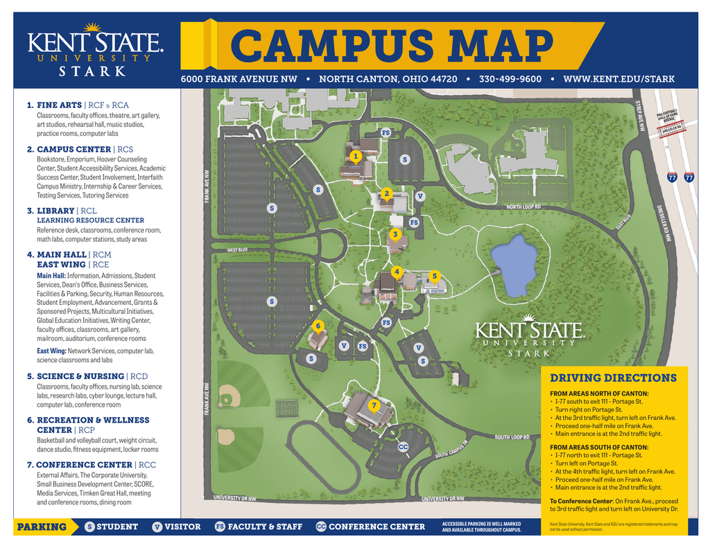 kent state university campus map Campus Map kent state university campus map