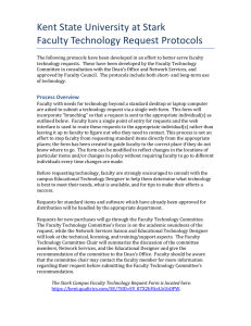 Kent State University at Stark Faculty Technology Request Protocols