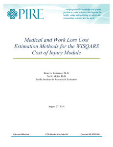 Medical and Work Loss Cost Estimation Methods for the WISQARS