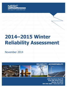 2014–2015 Winter Reliability Assessment November 2014