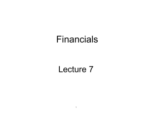 Financials Lecture 7 1