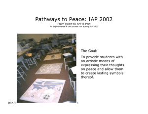 Pathways to Peace: IAP 2002