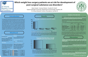 Which weight loss surgery patients are at risk for development... post-surgical substance use disorders?
