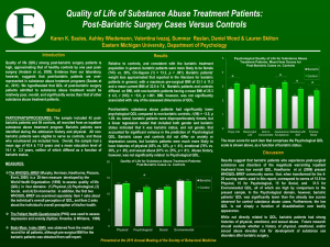 Quality of Life of Substance Abuse Treatment Patients: