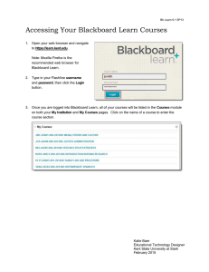 Accessing Your Blackboard Learn Courses