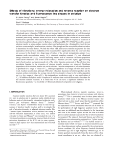 Effects of vibrational energy relaxation and reverse reaction on electron