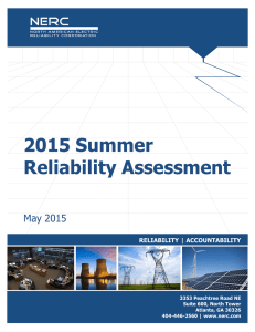 2015 Summer Reliability Assessment  May 2015