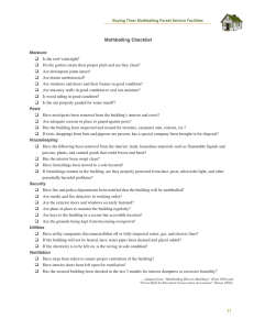 Mothballing Checklist