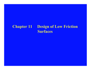 Chapter 11  Design of Low Friction Surfaces 1