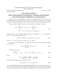 MASSACHUSETTS INSTITUTE OF TECHNOLOGY Physics Department Physics 8.07: Electromagnetism II October 11, 2012