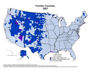 Frontier Counties, 2007