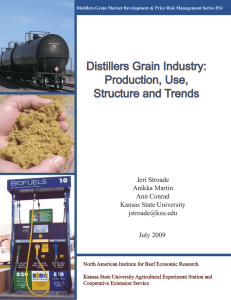 Distillers Grain Industry: Production, Use, Structure and Trends