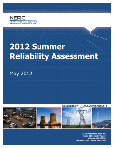 2012 Summer Reliability Assessment  May 2012
