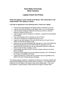Kent State University Stark Campus Laptop Check Out Policy