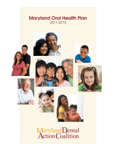 Maryland Oral Health Plan 2011-2015