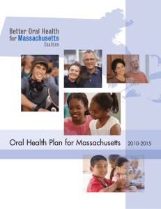 Oral Health Plan for Massachusetts 2010-2015