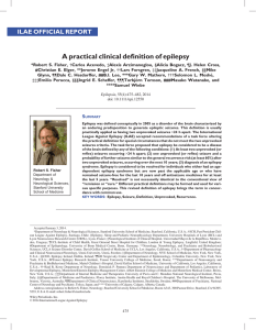 A practical clinical definition of epilepsy