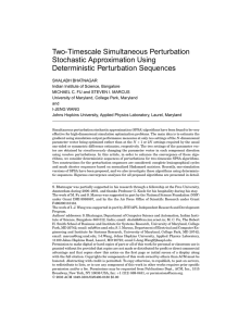 Two-Timescale Simultaneous Perturbation Stochastic Approximation Using Deterministic Perturbation Sequences